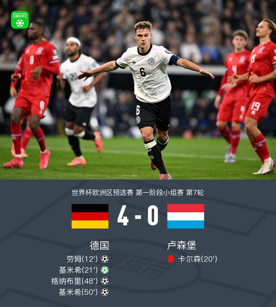 基米希脚踝受伤无法出战卢森堡的简单介绍