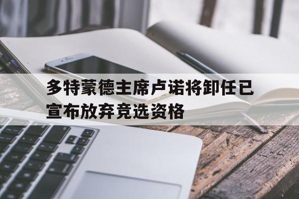 关于多特蒙德主席卢诺将卸任已宣布放弃竞选资格的信息